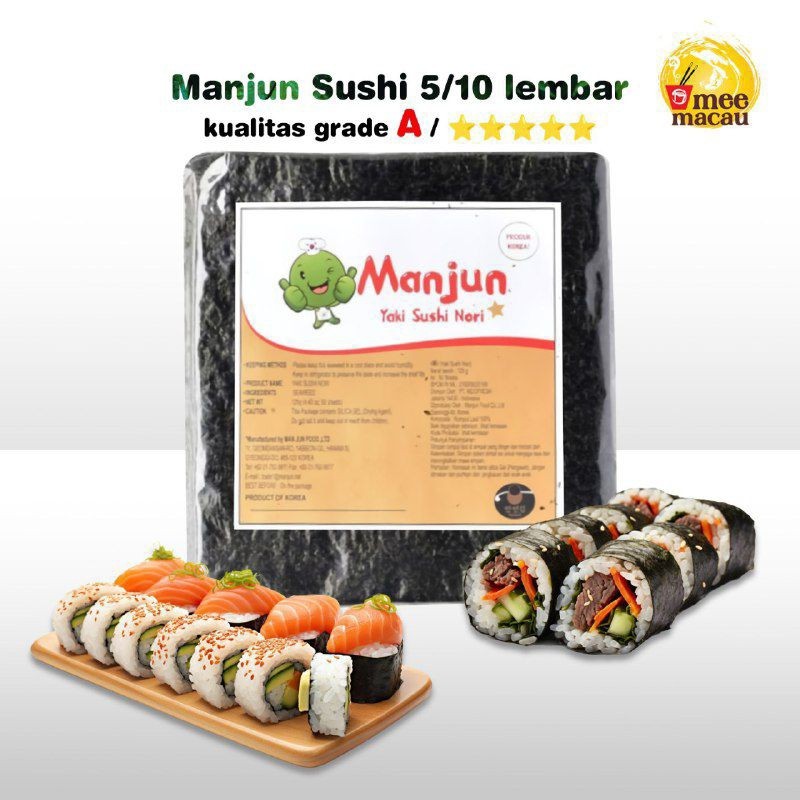 Manjun Food Manjun Seaweed Sushi Nori