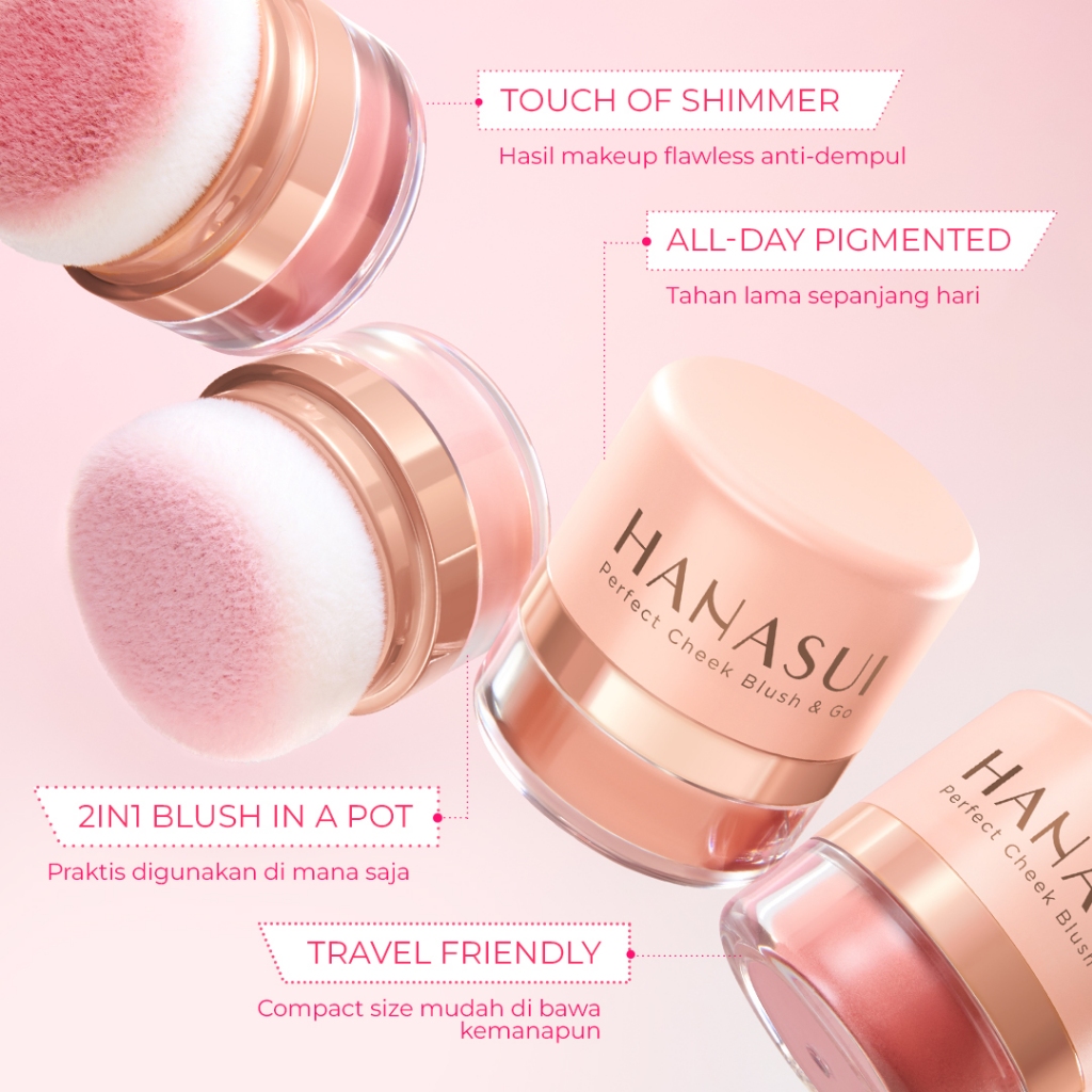 Eka Jaya Internasional Hanasui Perfect Cheek Blush & Go Powder 02 Peach
