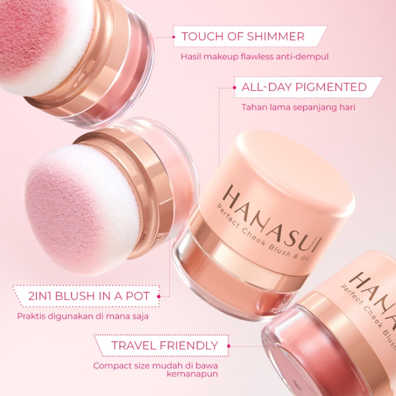 Hanasui Perfect Cheek Blush & Go Powder 02 Peach
