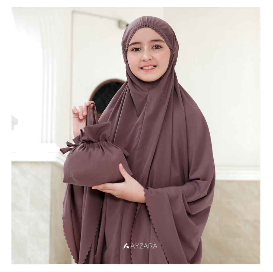 Ayzara Mukena Anak Lite Polos Ataya Series