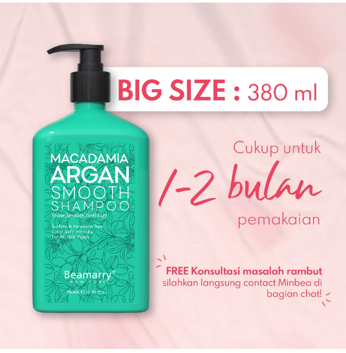 Beamarry Indonesia Makmur Beamarry New York Macadamia Argan Smooth Shampoo