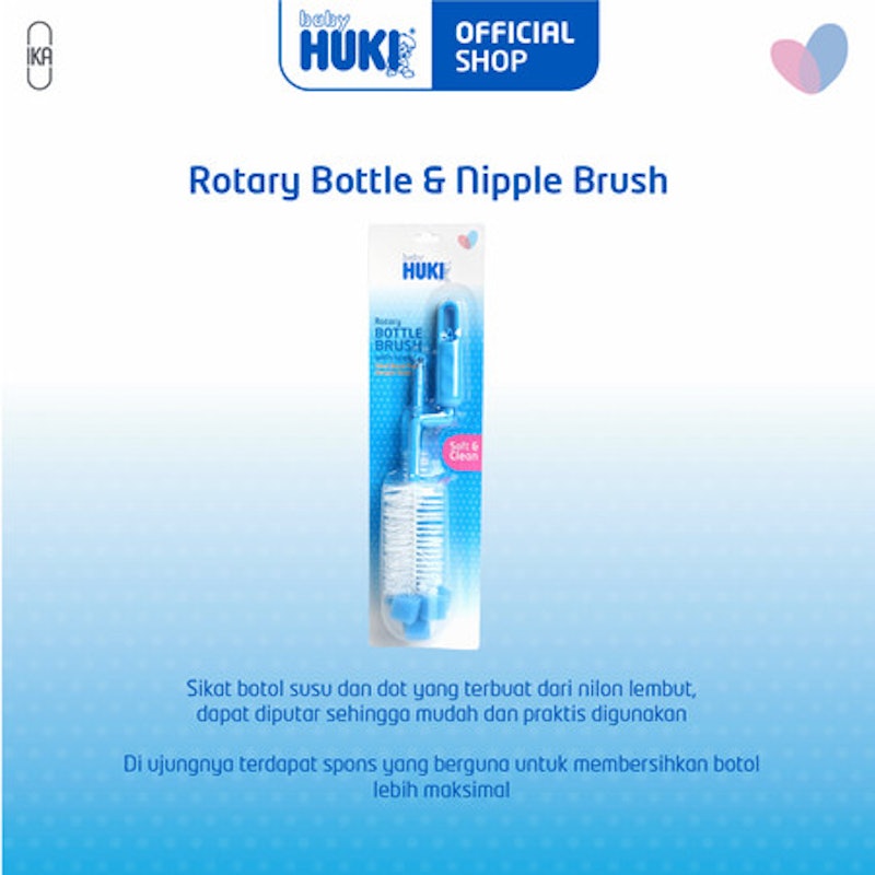 Huki Rotary Bottle & Nipple Brush 3