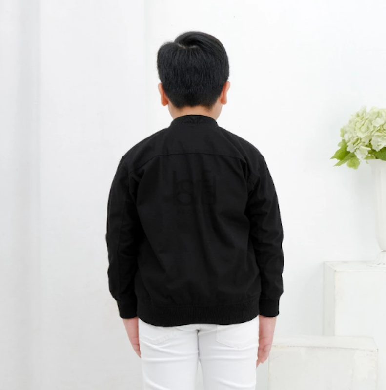 Brofash Jaket Bomber Kanvas Katun Anak Laki-laki 3
