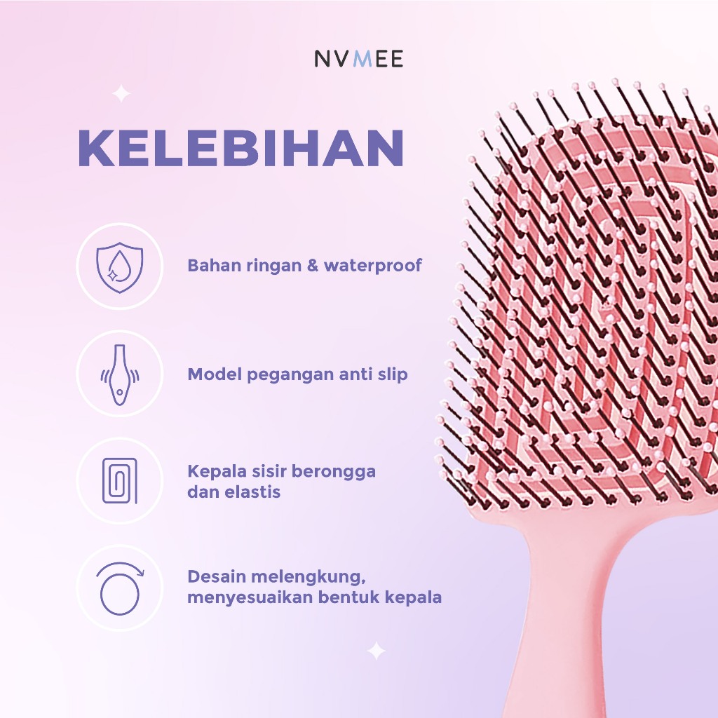 NVMEE Sisir Besar Kotak Model Khusus