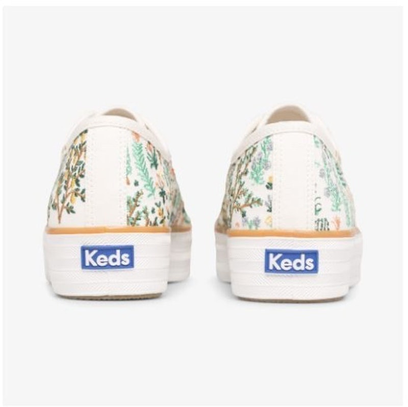 Women's Keds x Rifle Paper Co. Triple Kick Menagerie Embroidered 4