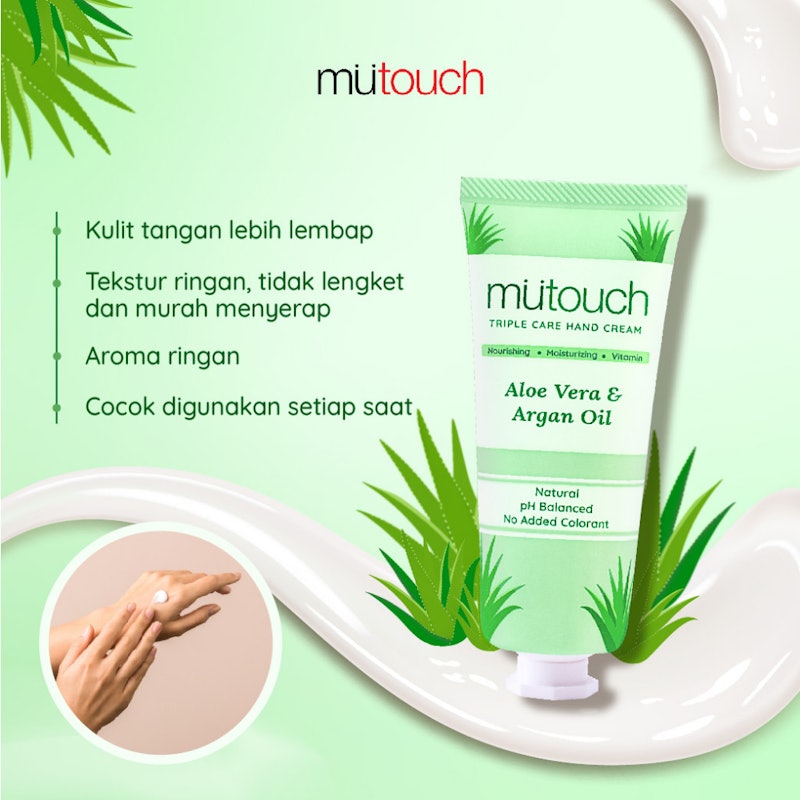 MuTouch Triple Care Hand Cream Aloe Vera & Argan Oil 4