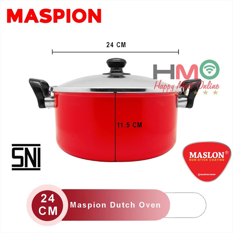 Maslon Dutch Oven 18 cm with Glass Cover 3
