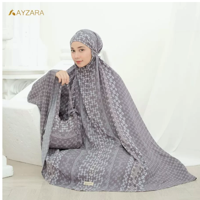 Ayzara Muslim Wear AYZARA Mukena Dewasa Rayon Motif  Azura Series