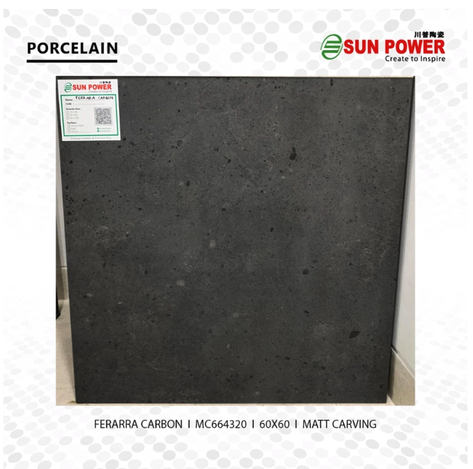 Sun Power Ceramics Sun Power Granit Lantai Anti Slip Ferrara 60x60 Matt R12