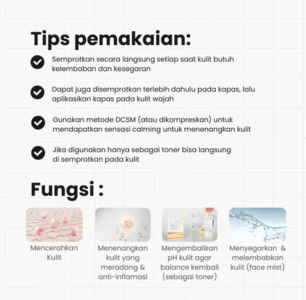 Fandi Universal Kosmekreasi Tératu Beauty The Gift of Rose Balancing Oil Control Toner Spray