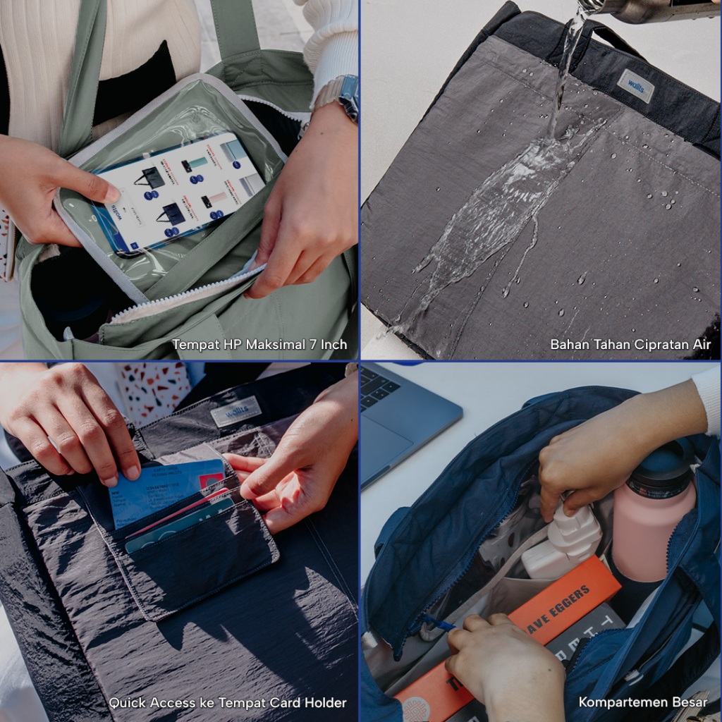 Wallts Wallet Wallts Tetra Tas 2 Way Totebag Backpack 