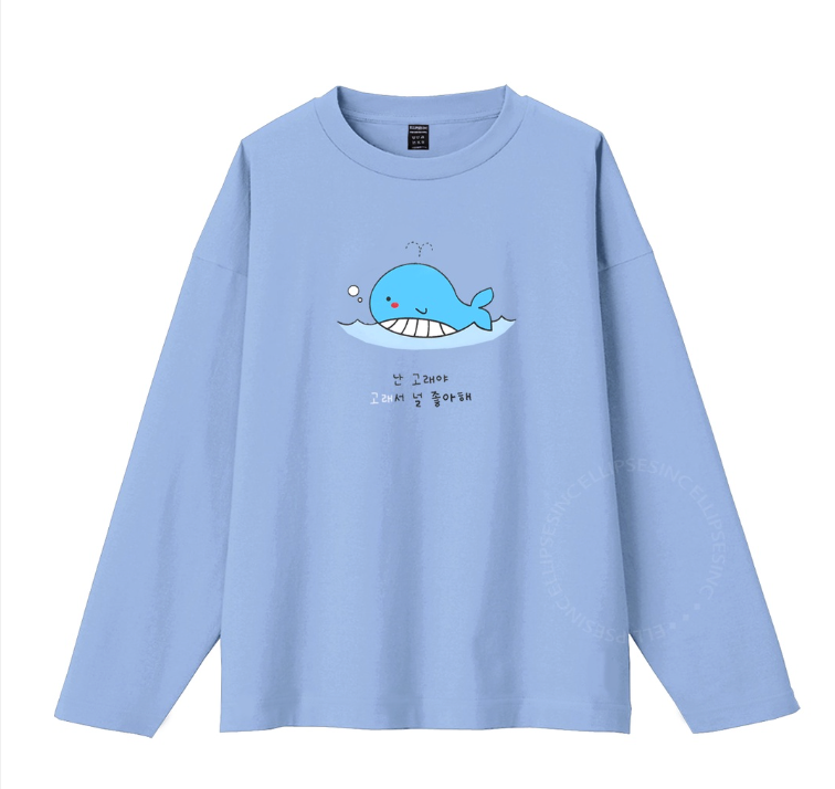  ELLIPSESINC  Kaos Lengan Panjang Dusty Blue Collection