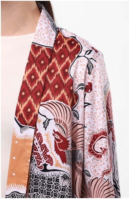 Mega Perintis Minimal Gyandra Cardigan Motif Etnik