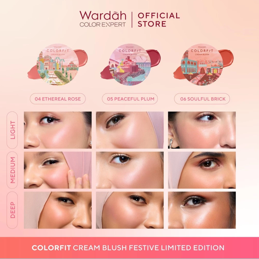 Wardah  Colorfit Cream Blush 02 Merry Mauve