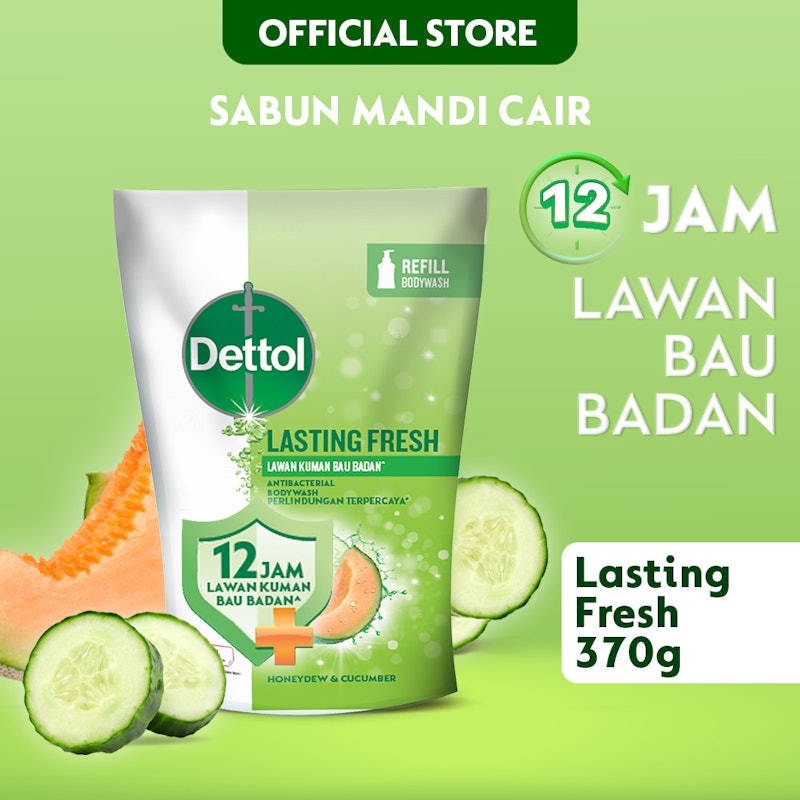 Dettol Sabun Mandi Cair Anti Bakteri Lasting Fresh