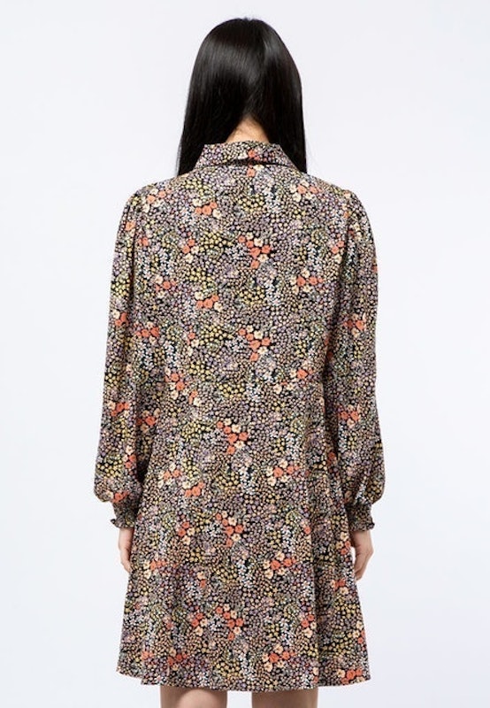 The Executive Printed Long Sleeves Mini Dress 2
