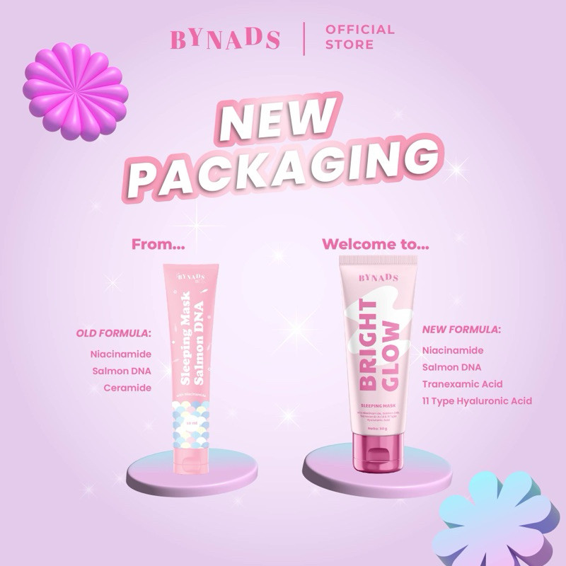 Bynads Global Kosmetik Bynads Bright Glow Sleeping Mask 