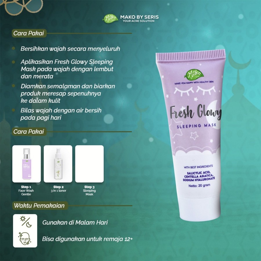 Mako by Seris Mako by Seris Fresh Glowy Sleeping Mask 