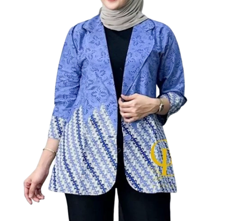 Gama Batik Blazer Batik Motif Liris 1