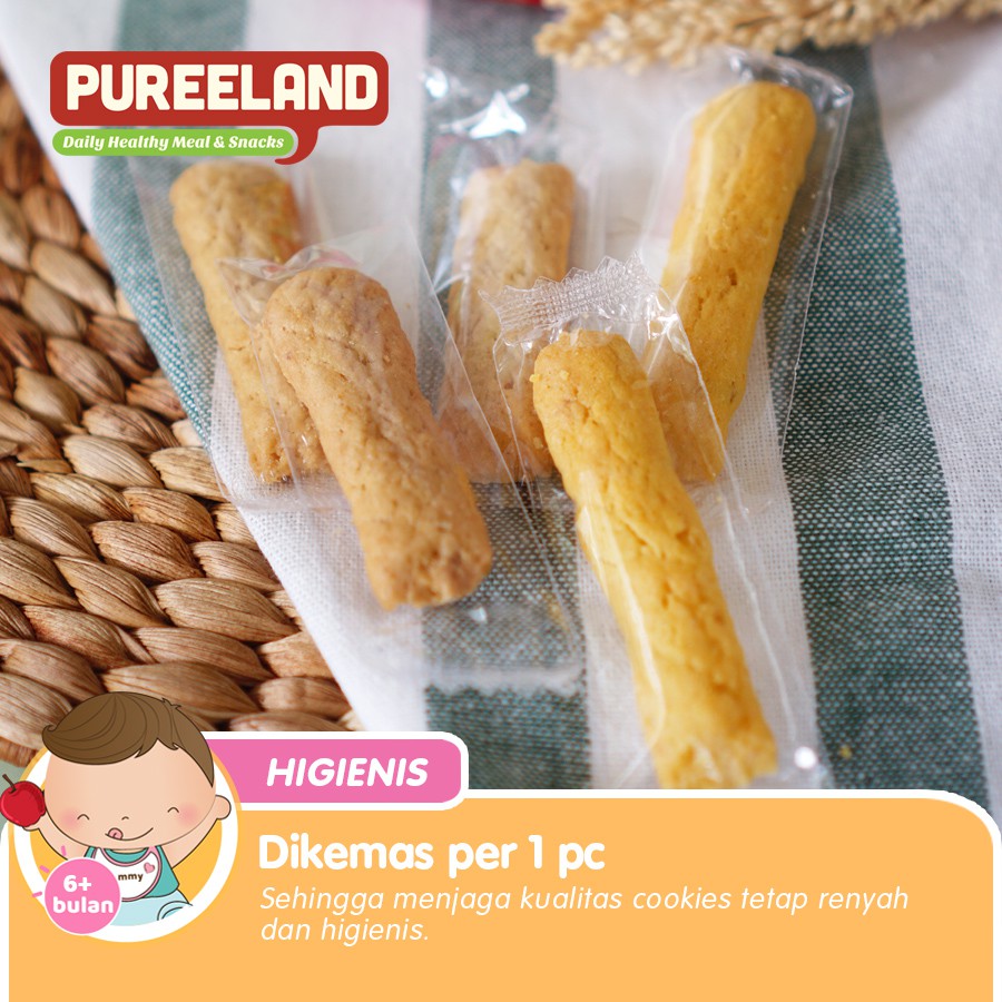 Pureeland Nutritama Prima Pureeland Petite Cookies Apple