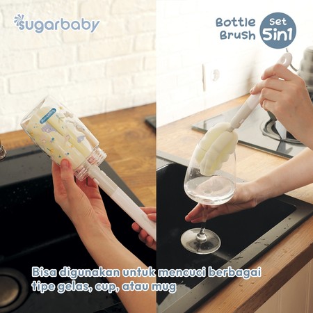 Kindalin Utama Internasional  Sugarbaby Bottle Brush Set 5 in 1
