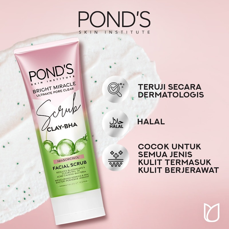 Pond's Bright Miracle Ultimate Pore Clear Facial Scrub 3