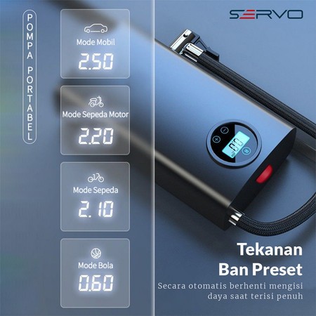  Servo Road Portable Electric Tire Pump  CQB-002