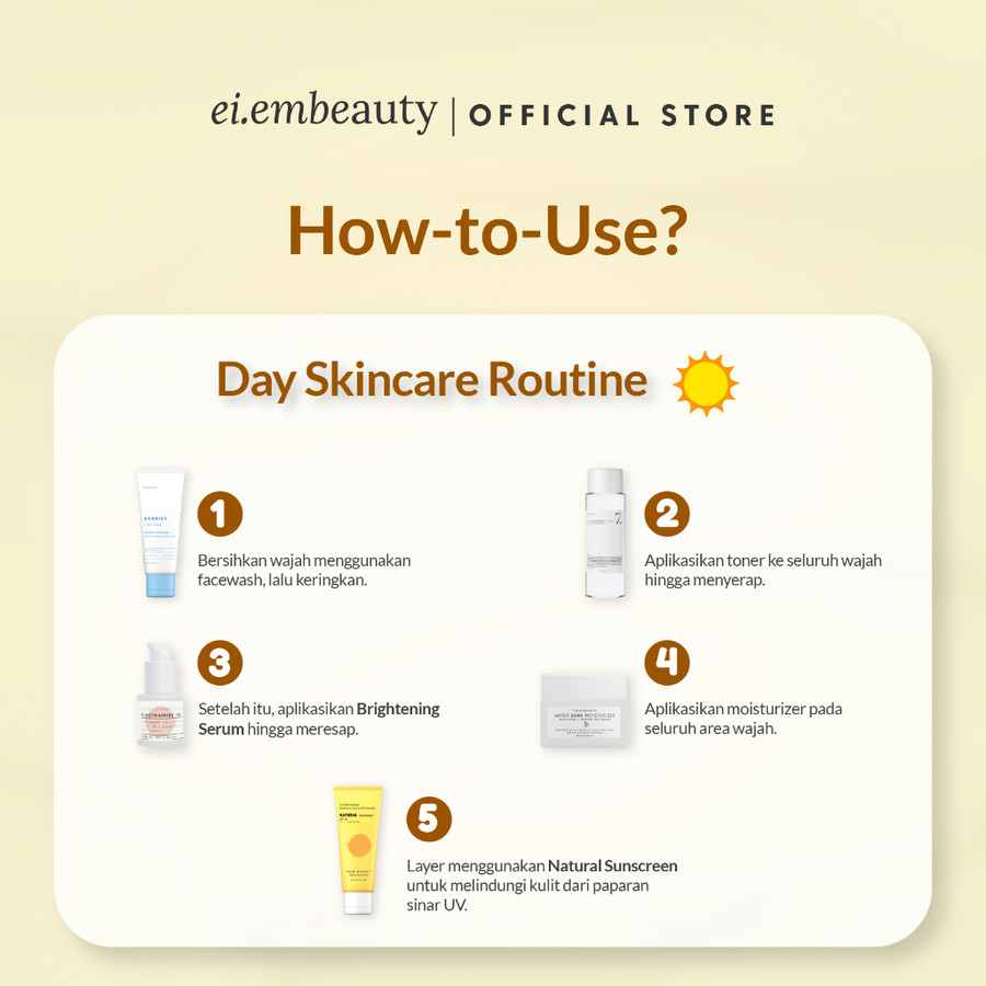 Cantik Alami Sehat EI.EM Beauty Natural Hybrid Sunscreen SPF 50 PA++++