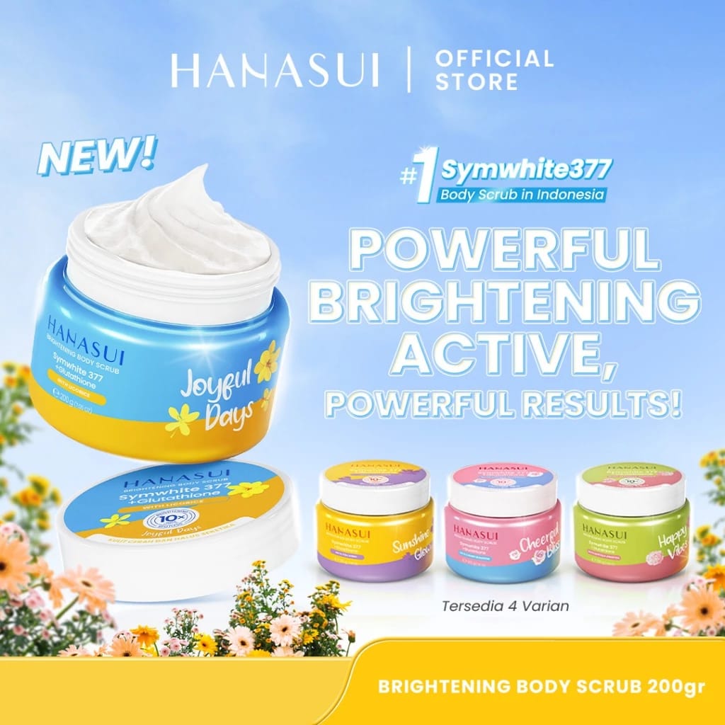 Eka Jaya Internasional Hanasui Brightening Body Scrub Cheerful Bliss 