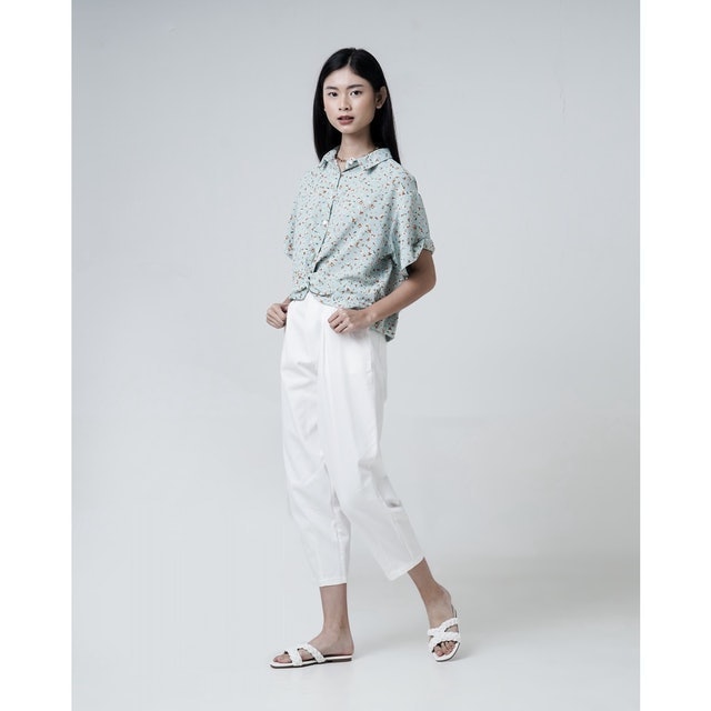 Rylan Floral Pattern Top - Blue 5
