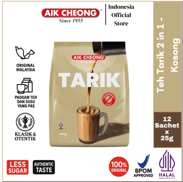 Aik Cheong Coffee Roaster Aik Cheong Teh Tarik 2 in 1 Kosong