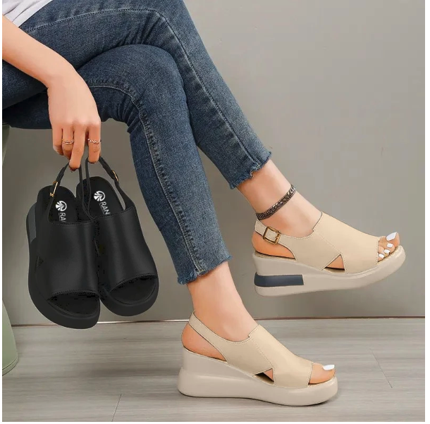  Ranjojo Sendal Wedges Wanita