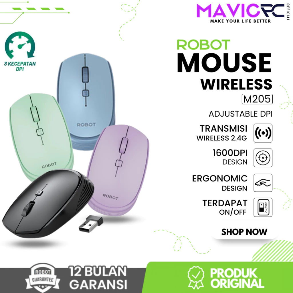 Wook Global Technology ROBOT Wireless Mouse  M205