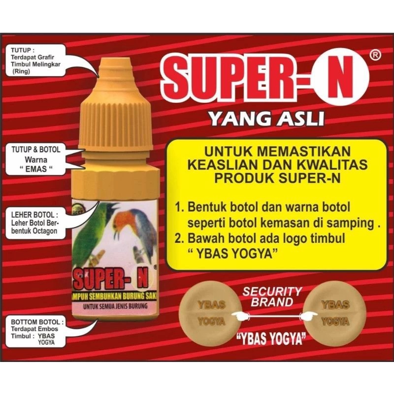  Super-N Vitamin Burung