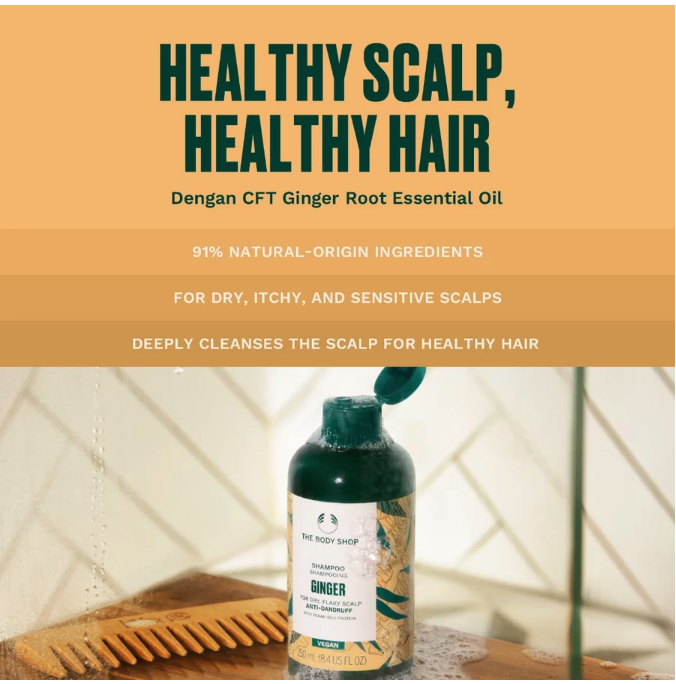 The Body Shop Ginger Anti Dandruff Shampoo 2