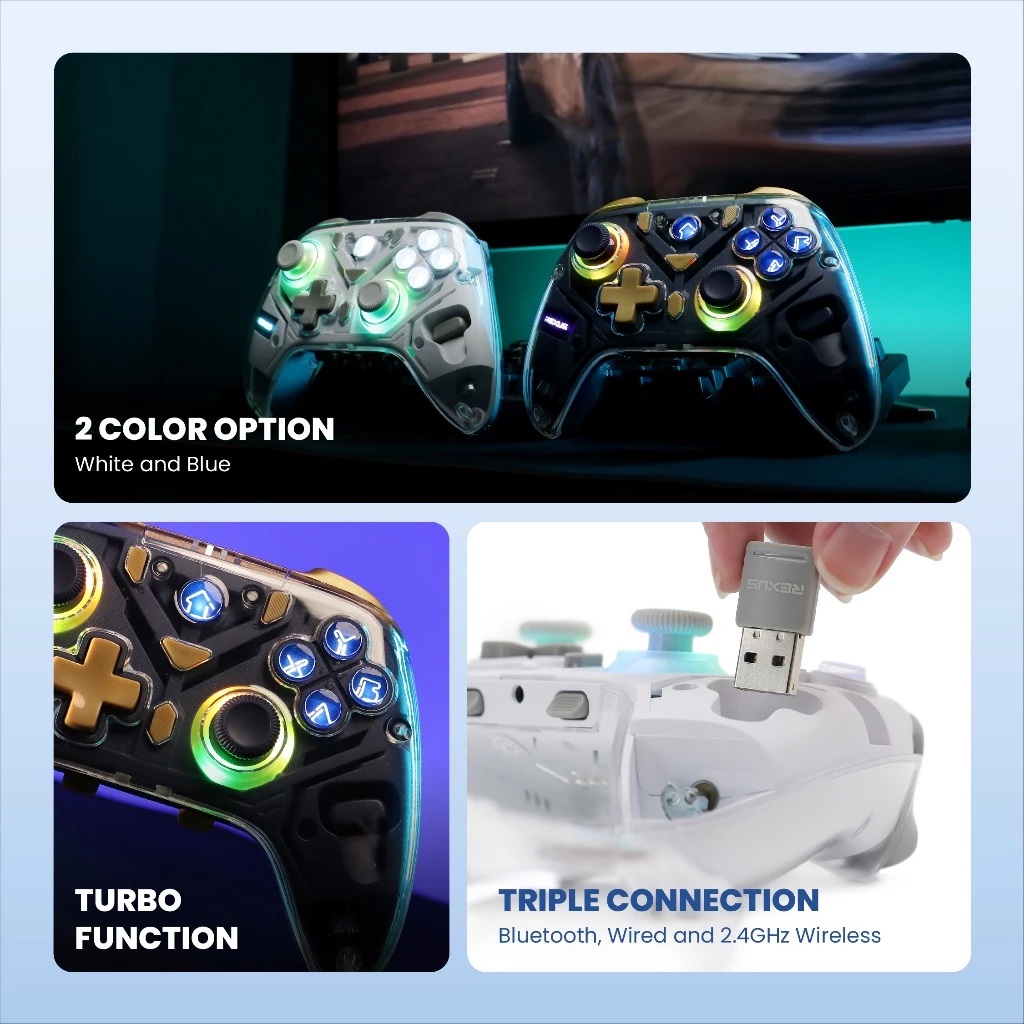 Rexus Indonesia Rexus Gladius Multiplatform Gamepad GX500