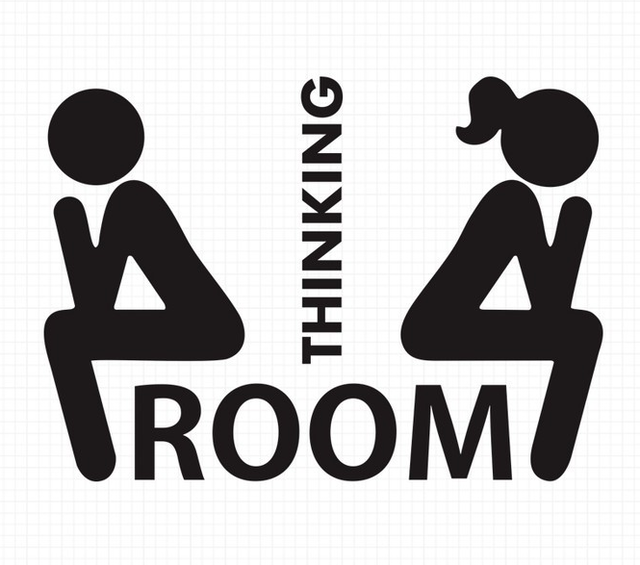 Cutting Sticker Thinking Room