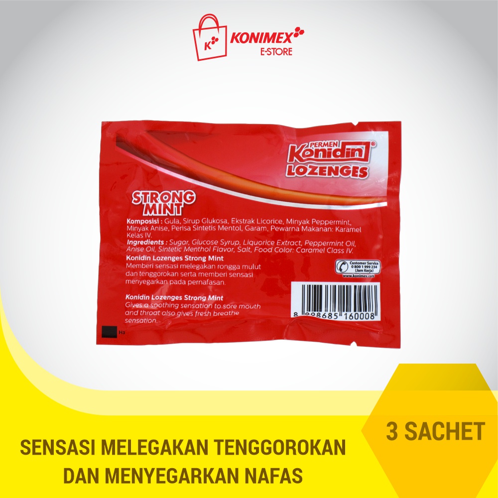 Konidin Lozenges Strong Mint