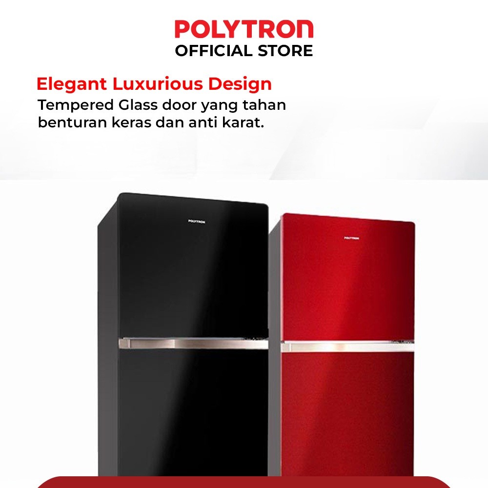Hartono Istana Teknologi Polytron Kulkas 2 Pintu Belleza Jumbo 240 Liter  PRW 25MNR