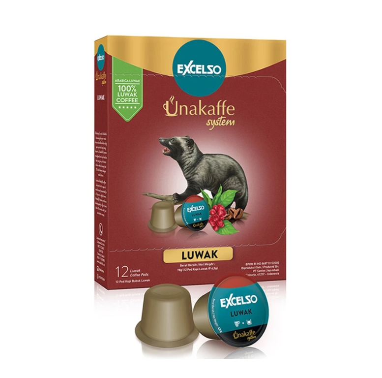 Santos Jaya Abadi Excelso Unakaffe Kopi Kapsul Luwak