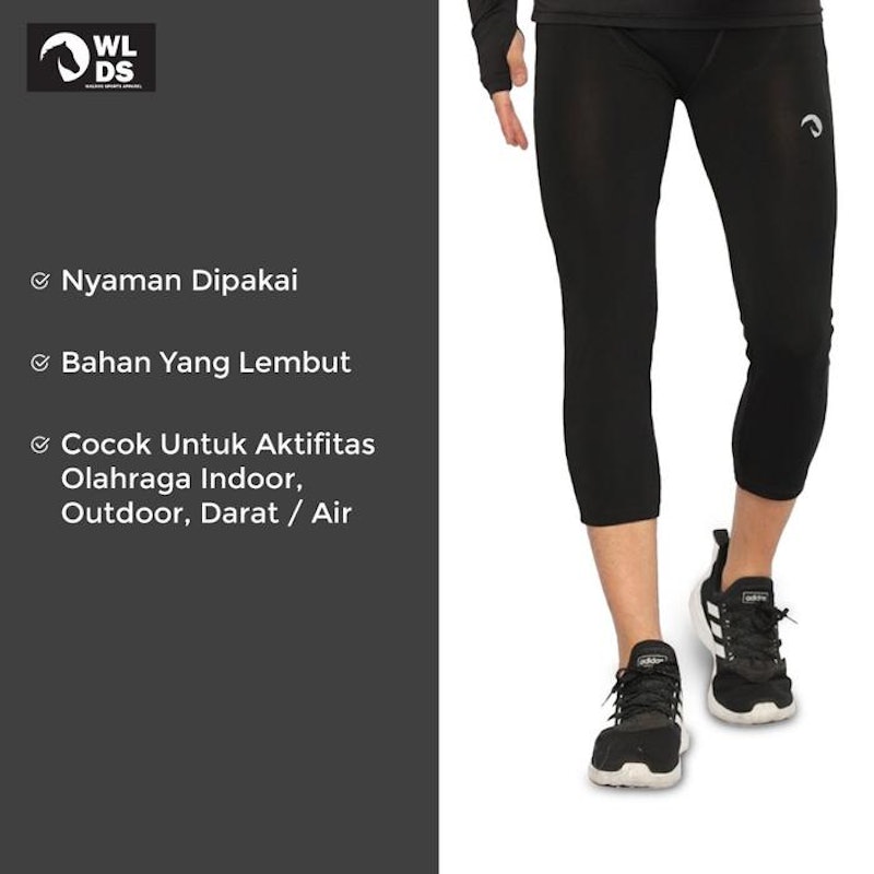 WALDOS Celana Legging Pria 3/4 dan 7/8 Maximus Pants 4