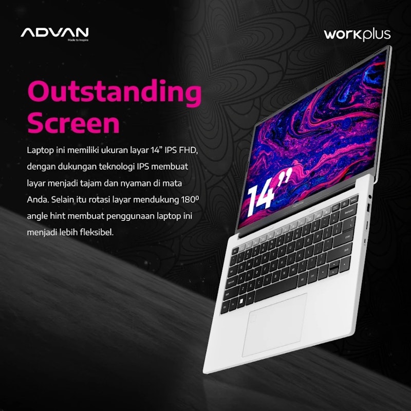 ADVAN X DARBOTZ Laptop Workplus 3