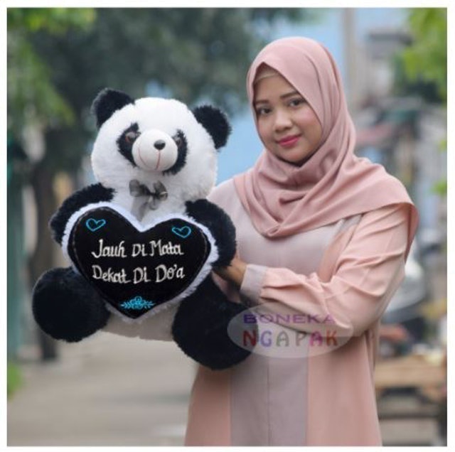 Boneka Panda Duduk Ukir Nama 1