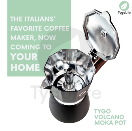 Tygo Volcano Lite Moka Pot 6 Cups 3