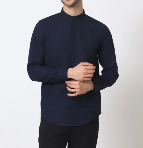  Cotton Well Oman Henley Shirt