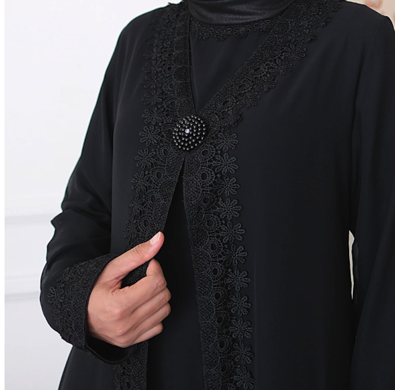Agnes Hijab Asahy Dress Hitam 2