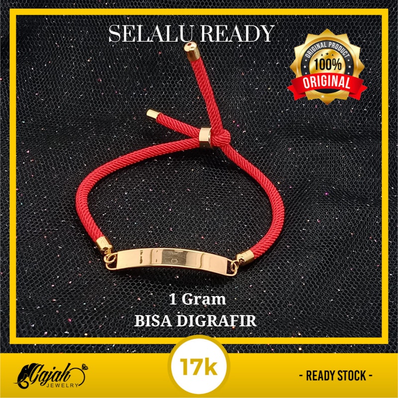 Gelang Peneng Tali Emas 17K 3