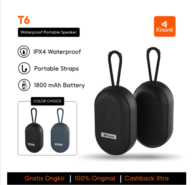 Guangzhou Kisonli Electronic Technology Kisonli Waterproof Music Speaker T6