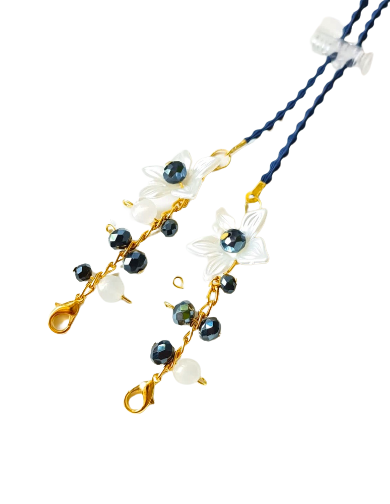 Strap Masker Hijab 2-in-1 - Aesthetic LiLy Gold Glam Series