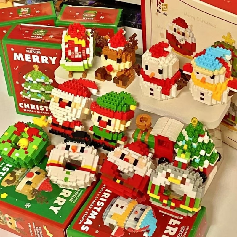 LOZTOYS 6 pcs Set Mini Bricks Christmas Toys 3